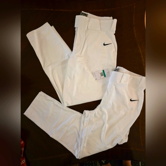 2 Pairs of Men's White NIKE Baseball Pants both Size XL - Picture 2 of 7